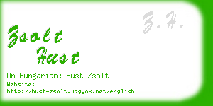 zsolt hust business card